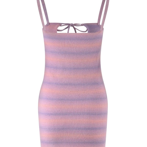 TIGER MIST PINK/ PURPLE KNIT CARRERA DRESS - Picture 5 of 6